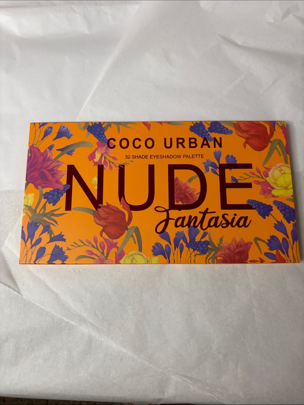 Nude Fantasia 32-Shade Eyeshadow Palette - Vibrant Floral Orange